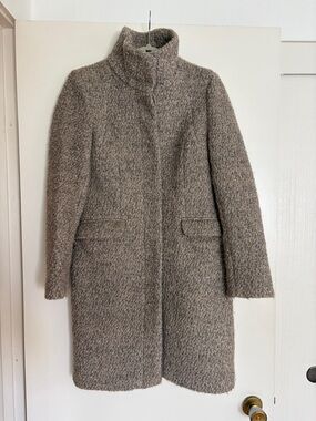 H&M Taupe Bouclé Trench Coat
